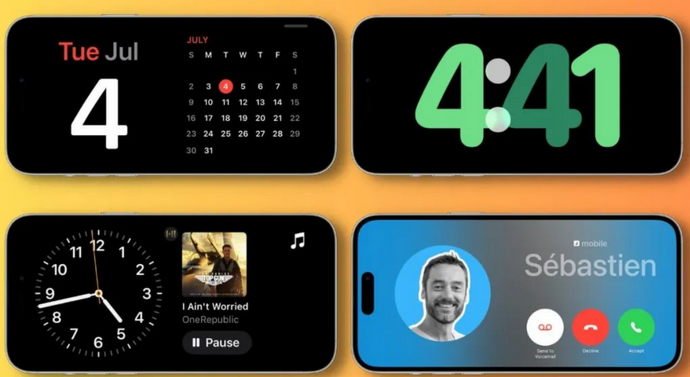 乌达苹果手机维修分享iOS17横屏充电待机显示有什么好处 