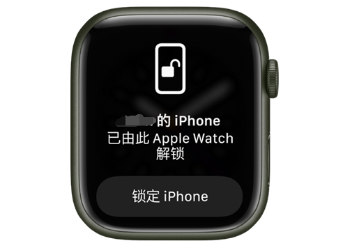 乌达苹果手机维修分享用 AppleWatch 解锁配备面容 ID 的 iPhone方法 